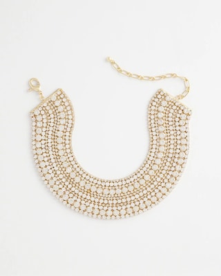 Multistrand Crystal Choker Necklace