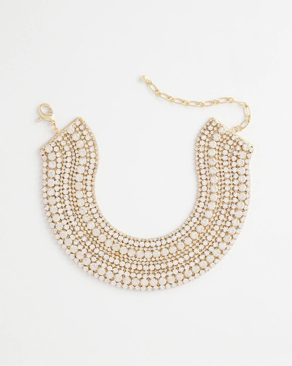 Multistrand Crystal Choker Necklace
