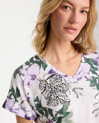 Zenergy® Placed Print Drop Shoulder Tee click to view larger image.