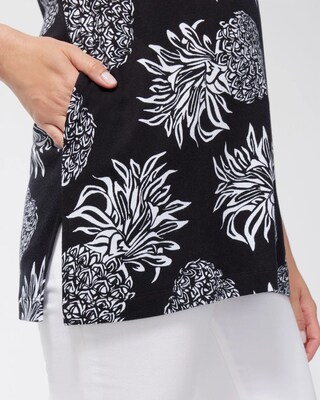 Pima Pineapple Print Pocket Tunic