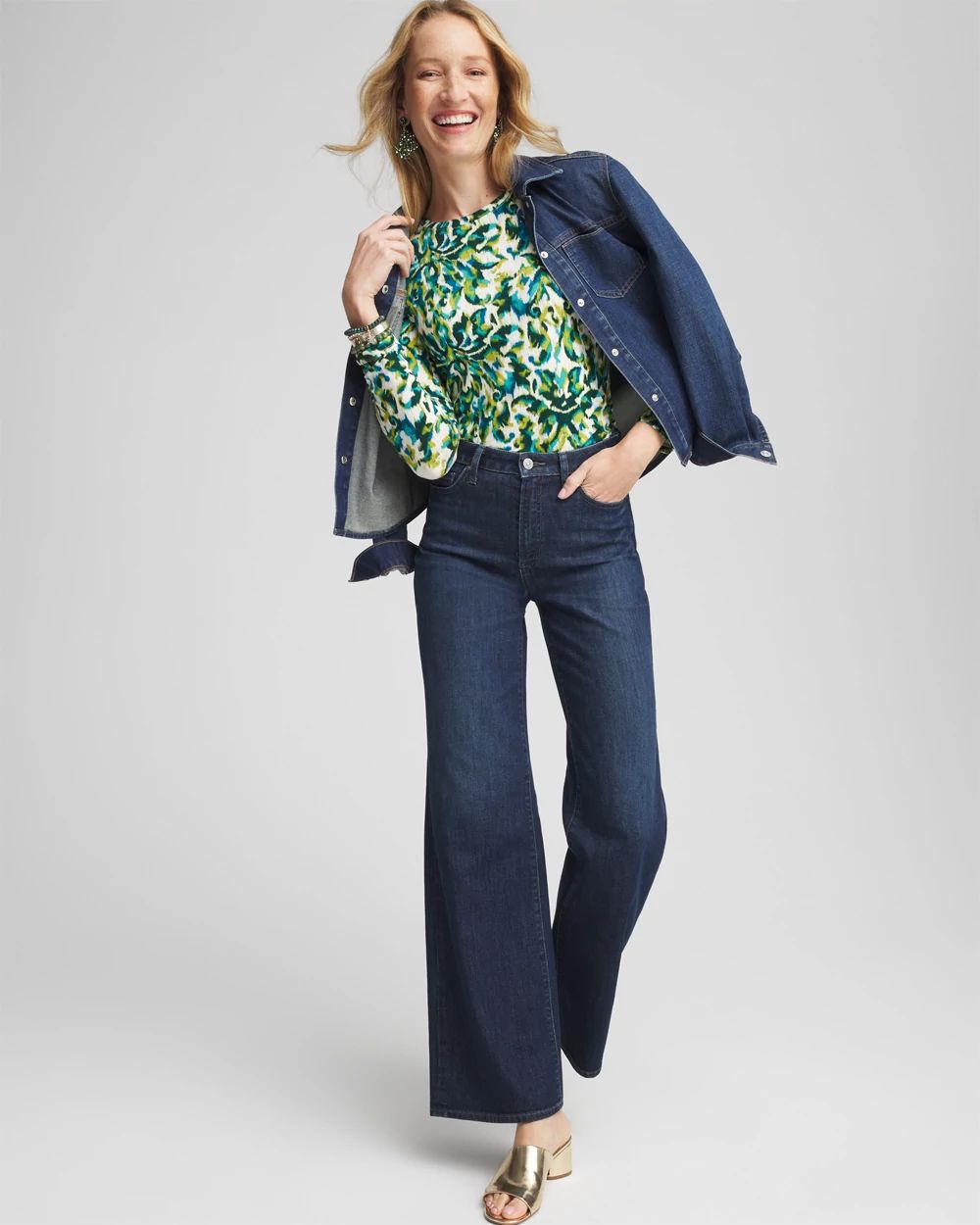 Touch of Cool™ Ikat Layering Tee click to view larger image.