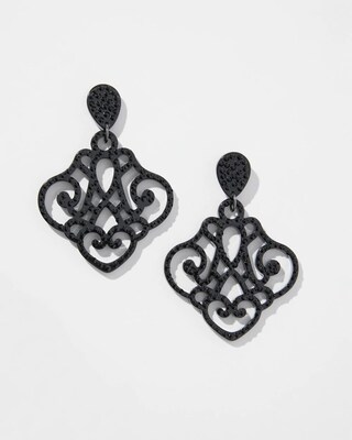 Black Chandelier Earrings