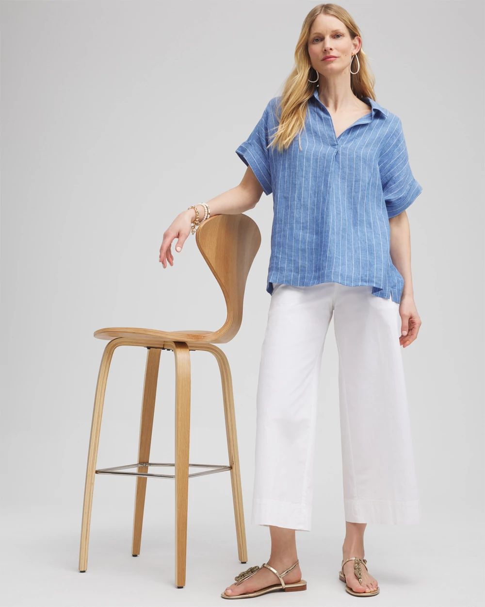 Poplin Culotte Pants