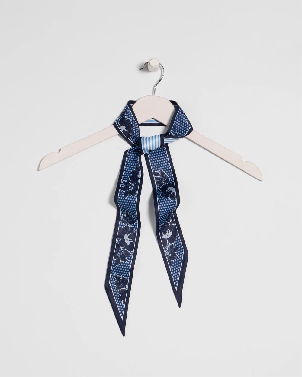 Ikebana Printed Skinny Scarf