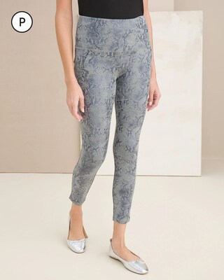 Zenergy So Slimming Petite Foil Snake Print Leggings