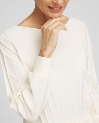 Pleated Long Sleeve Sweater click to view larger image.