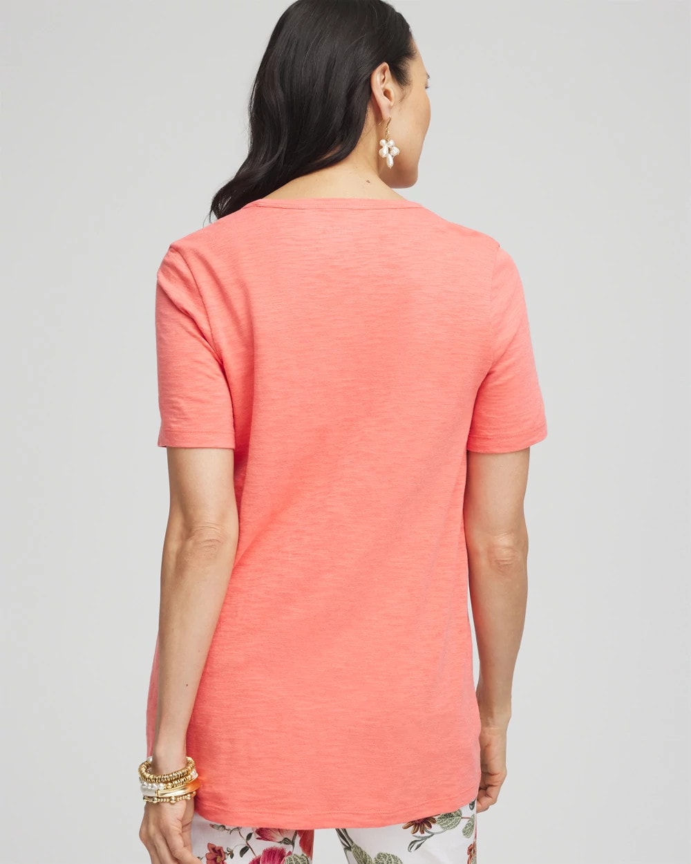 Slub V-Neck Tee