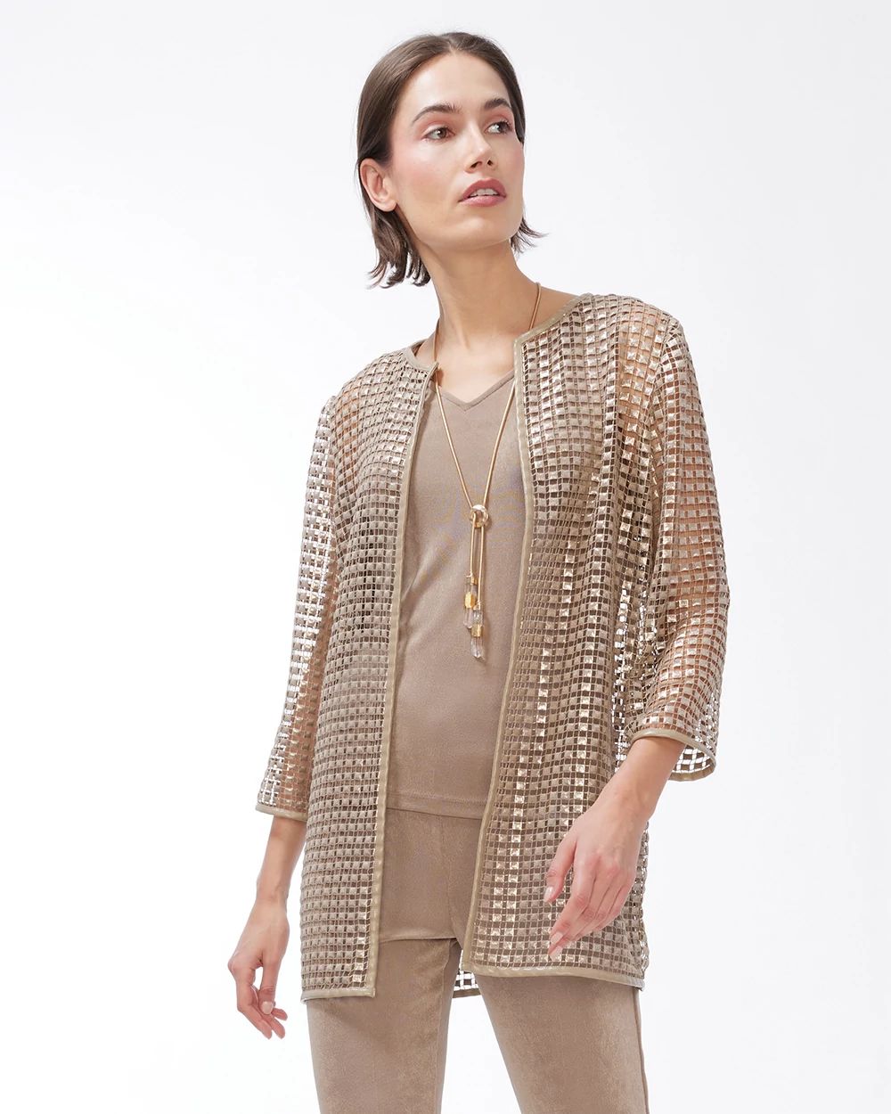 Travelers Collection Eyelet Jacket