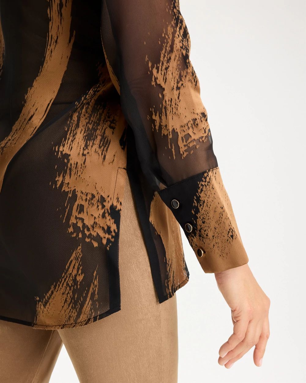 Travelers™ Sheer Burnout Shirt click to view larger image.