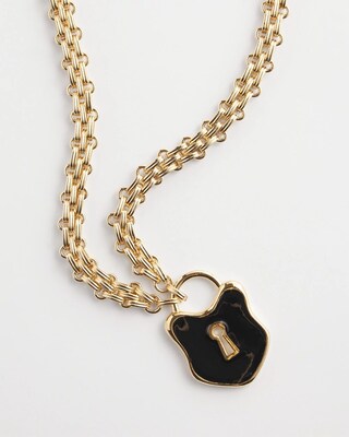 Lock Diamond Pendant click to view larger image.