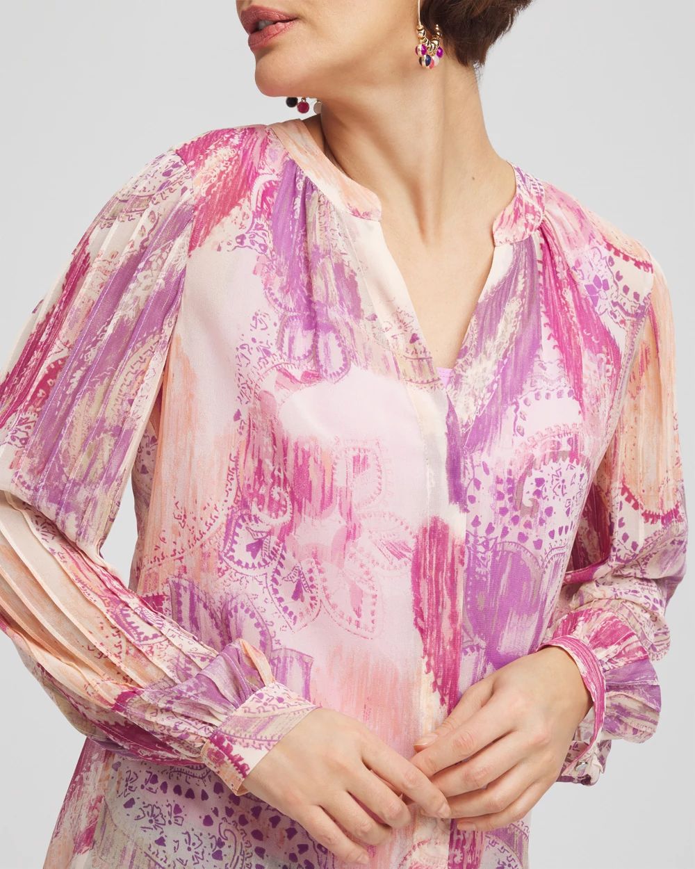 Georgette Pintuck Blouse