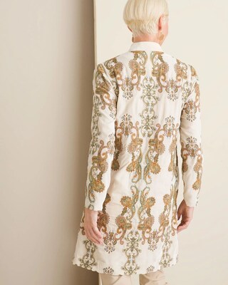 Embellished Velvet Duster
