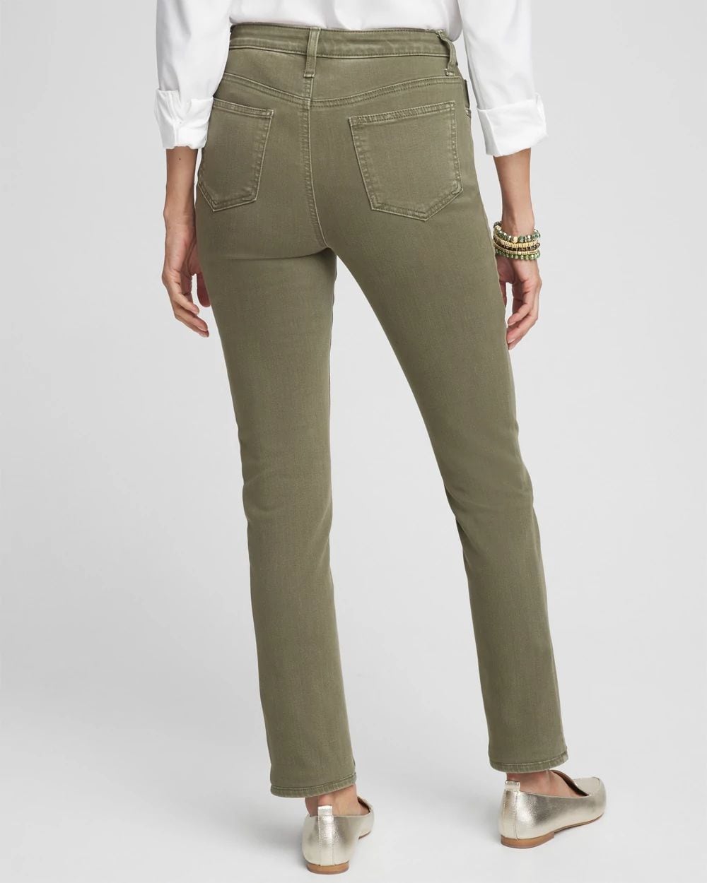 Petite Girlfriend Slim Ankle Jeans click to view larger image.