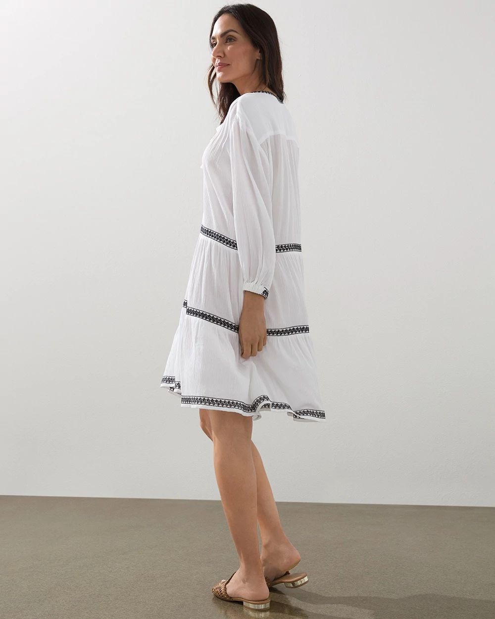 Tassel Neck Swim Dress Coverup