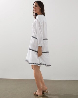 Tassel Neck Swim Dress Coverup