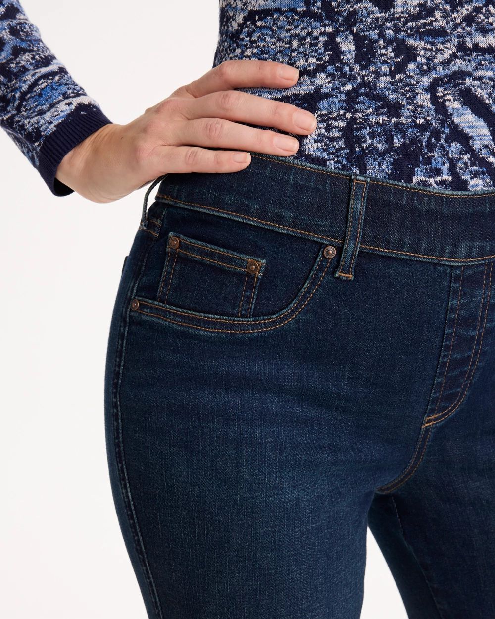 Vintage Chic High-Rise Jeans click to view larger image.