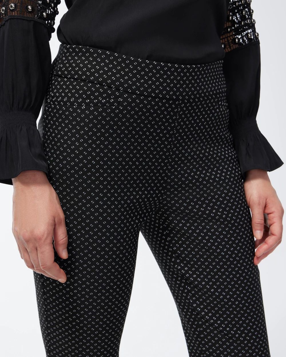 Brigitte Jacquard Stamp Ankle Pants