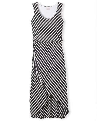 Striped Scoop-neck Maxi Dress