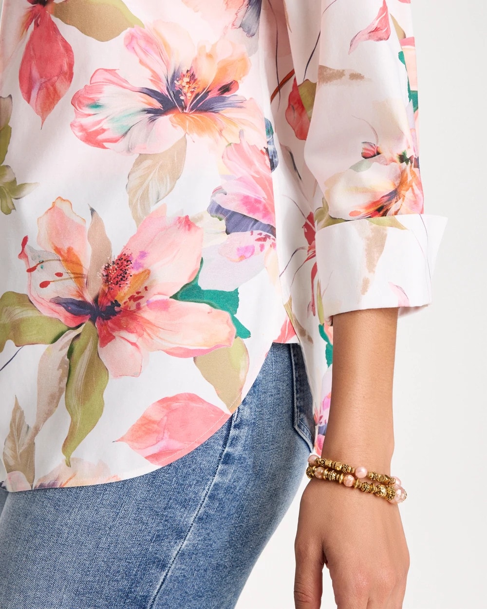 No Iron™ Stretch Croix Collage Shirt