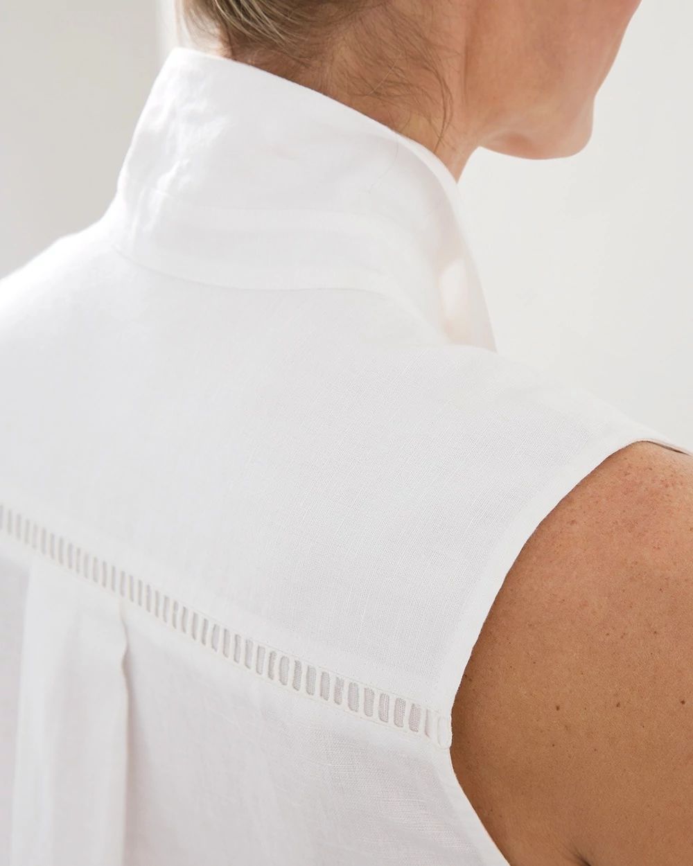 No Iron Linen-Blend Maxi Shirt