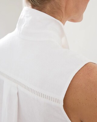 No Iron Linen-Blend Maxi Shirt