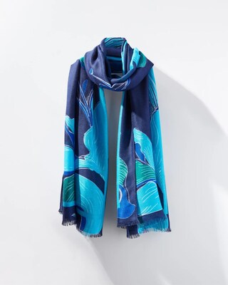 Cool Floral Oblong Scarf