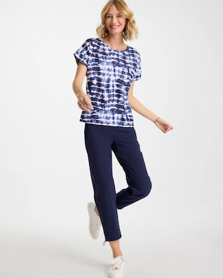 Zenergy® Tie-Dye V-Neck Tee click to view larger image.