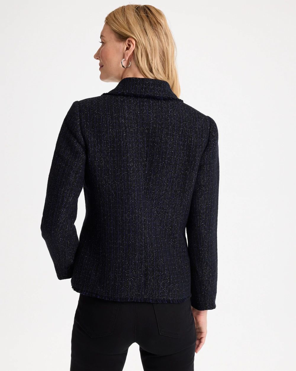 Tweed Fringe Blazer click to view larger image.