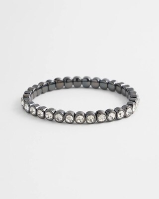 Faux Tennis Stretch Bracelet