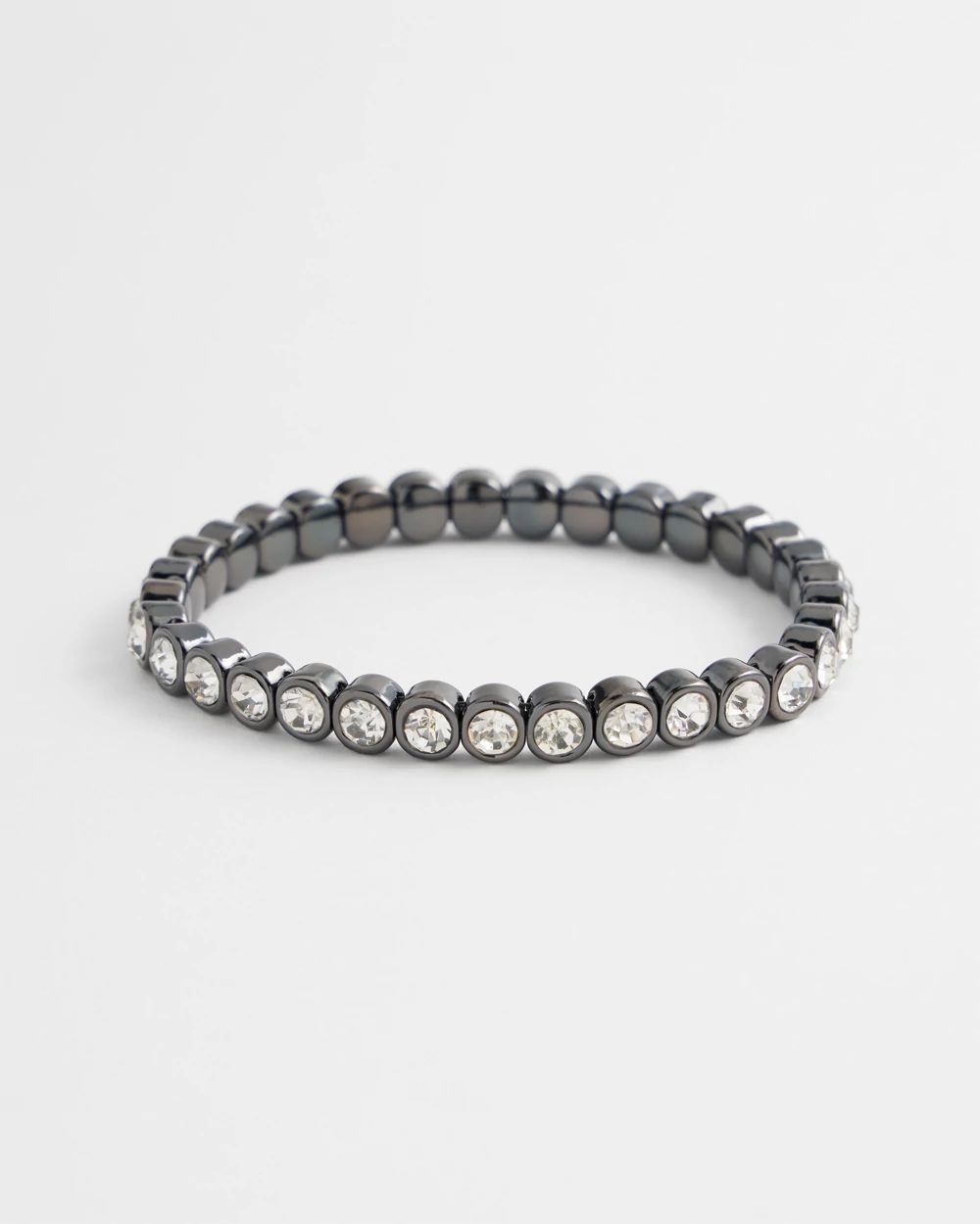 Faux Tennis Stretch Bracelet