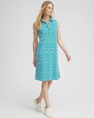 Zenergy® UPF Geo Sleeveless Polo Dress