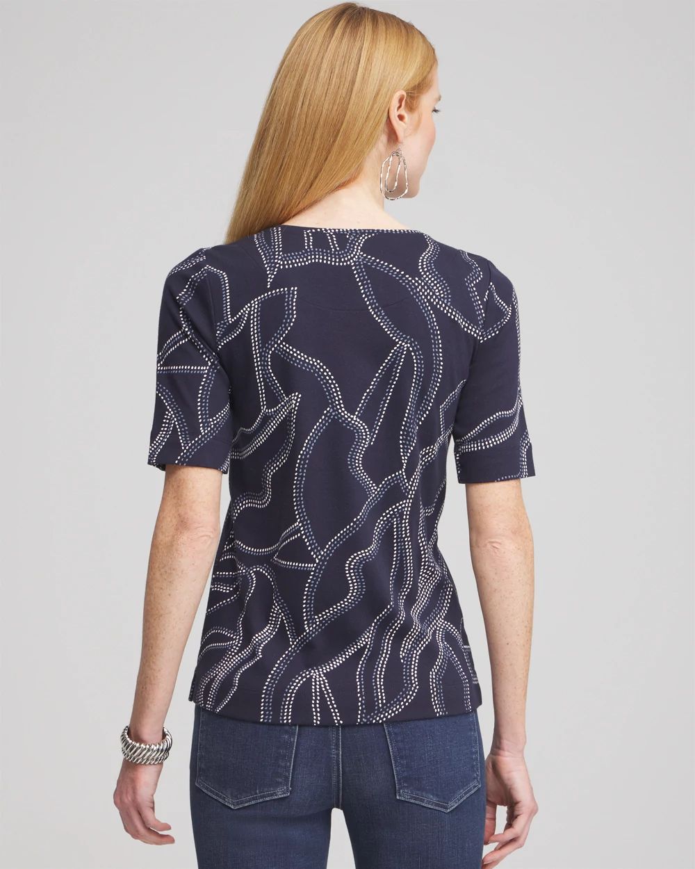 Abstract Everyday Elbow Sleeve Tee