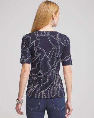 Abstract Everyday Elbow Sleeve Tee