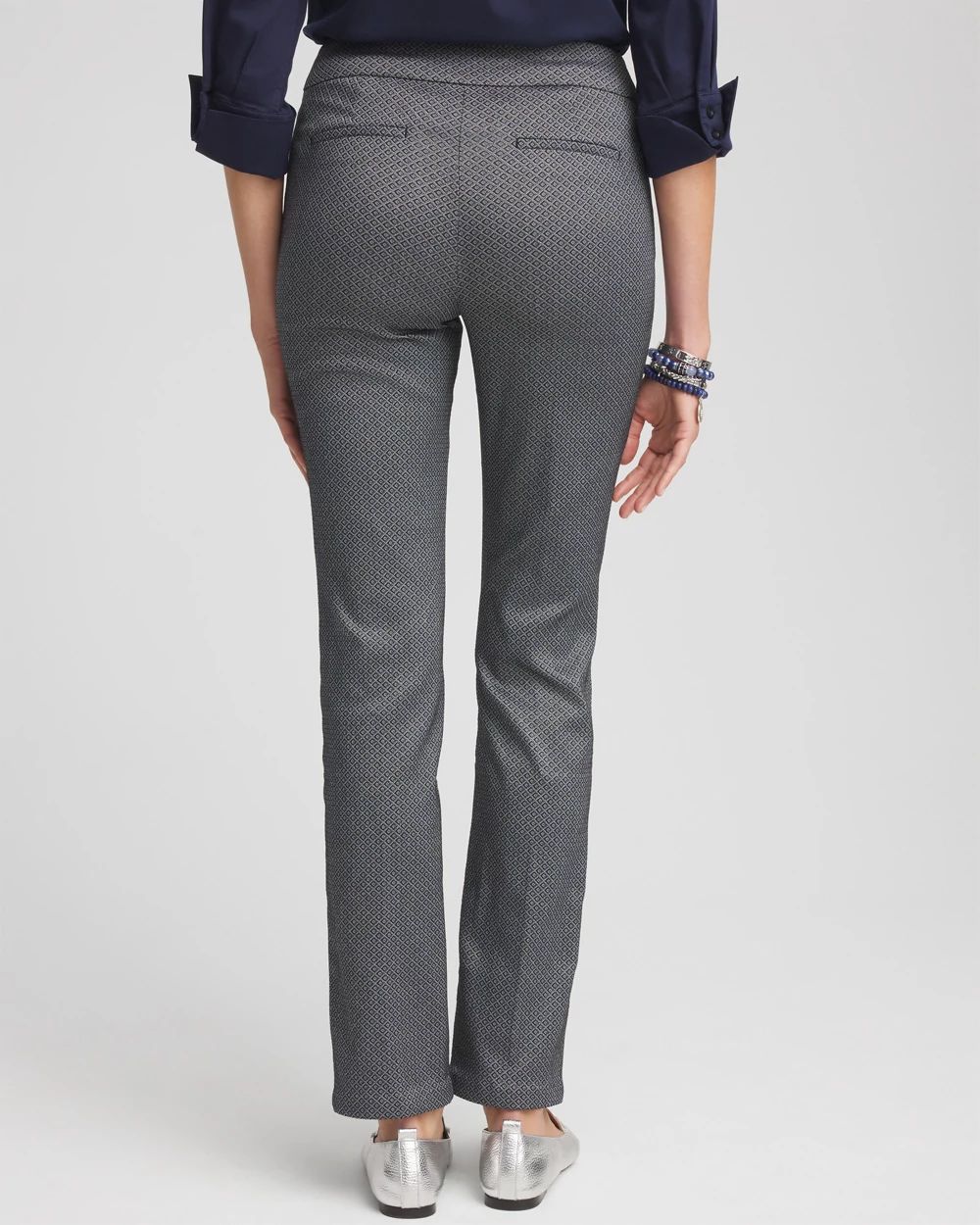 Brigitte Diamond Print Slim Pants