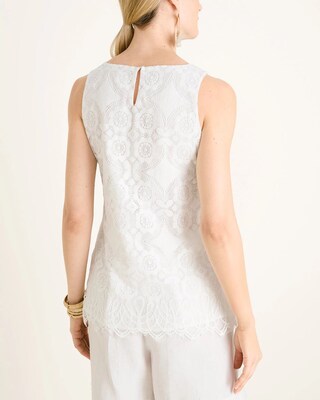 Sleeveless Lace Swing Top