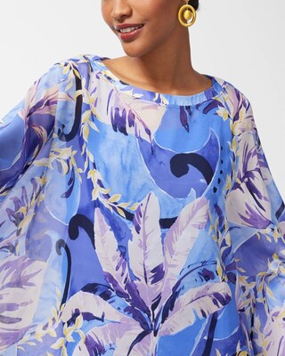 Cool Floral Print Poncho