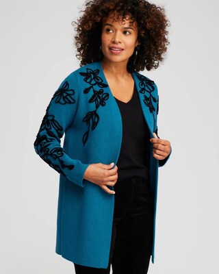 Chenille Soutache Cardigan