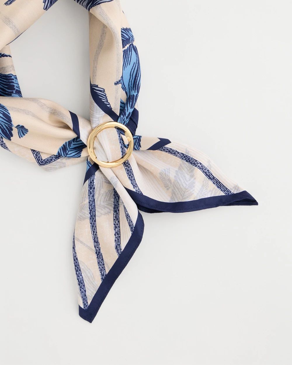 Golden Round Scarf Ring