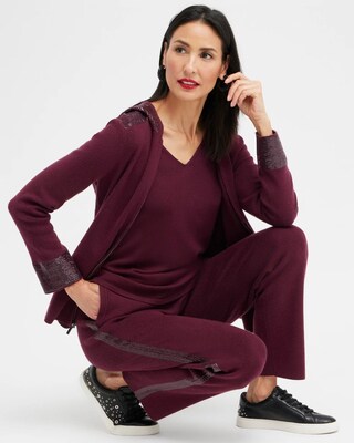 Zenergy Luxe Cashmere Blend Sequin Sweater