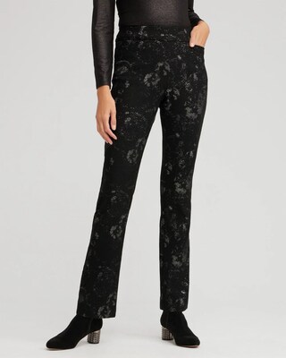 Brigitte Lurex Jacquard Pants