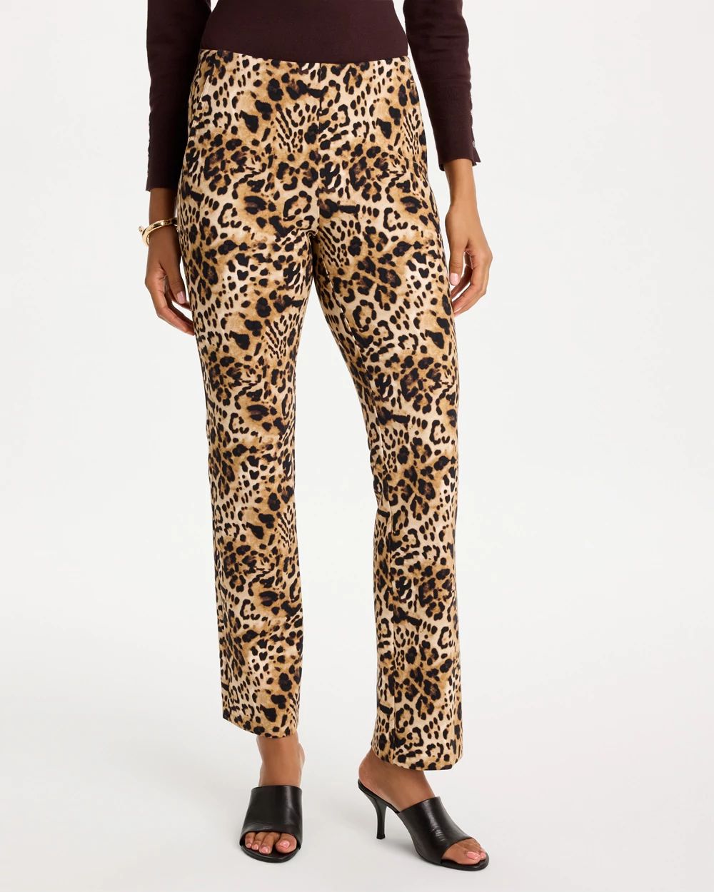 Prestige Cheetah Juliet Straight Ankle Pants click to view larger image.