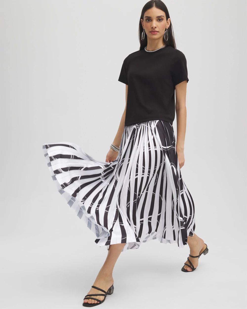 Black Label™ Bubbles Pleated Skirt
