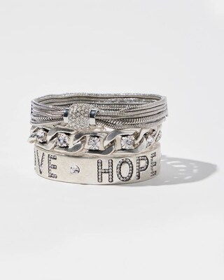 Silver Tone Chain Bracelet