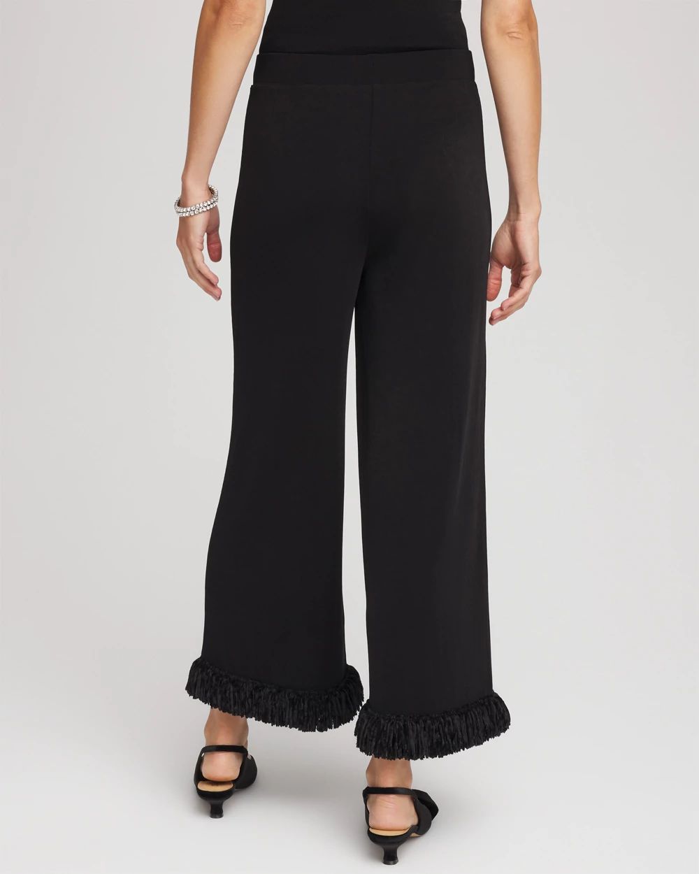 Travelers™ Collection Fringe Hem Cropped Pants