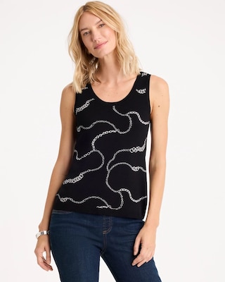 Ella Gilded Scoopneck Tank