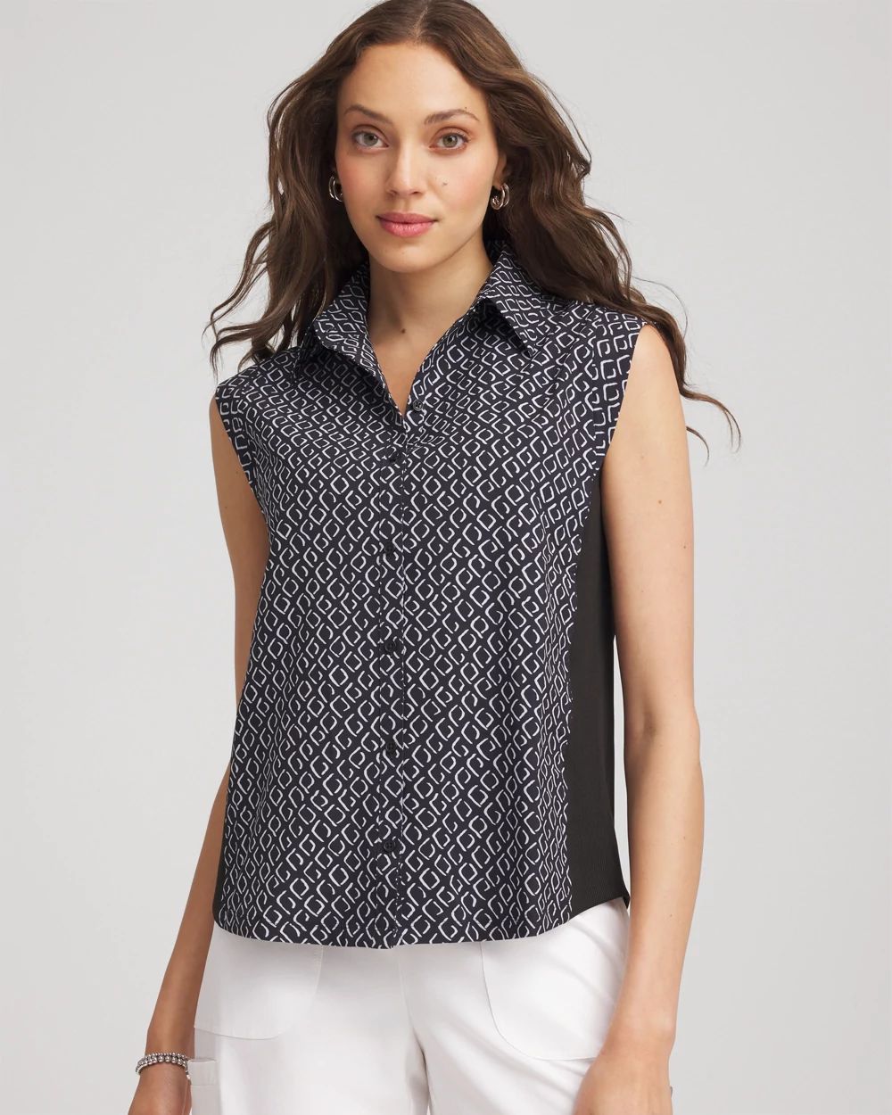 Zenergy® UPF Quick-Dry Geo-Print Shirt
