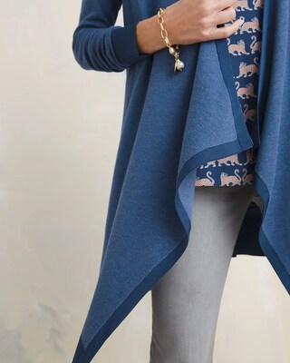 Drape-Front Cardigan