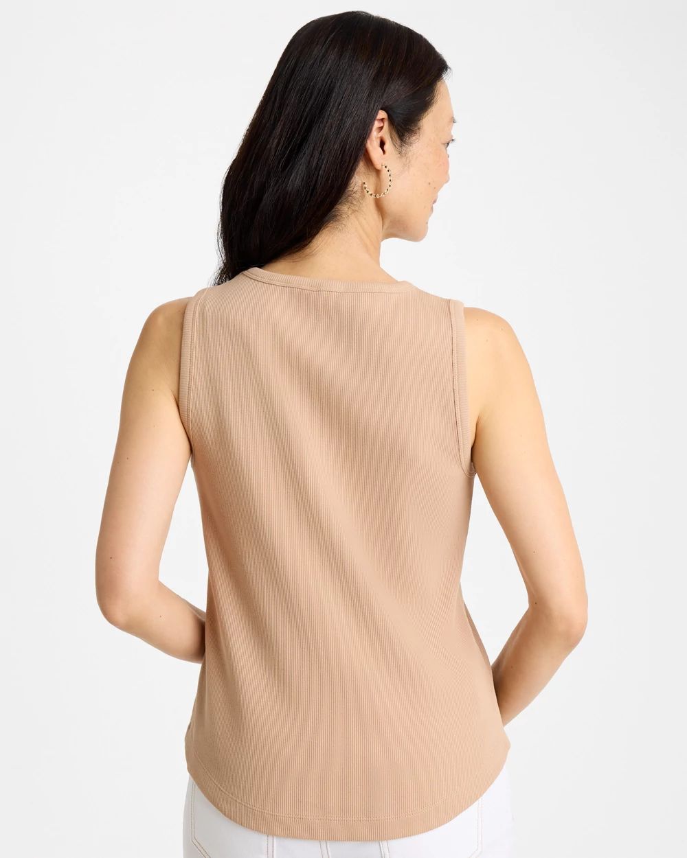 High Neck Rib Tank