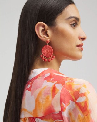 No Droop™ Raffia Drop Earrings