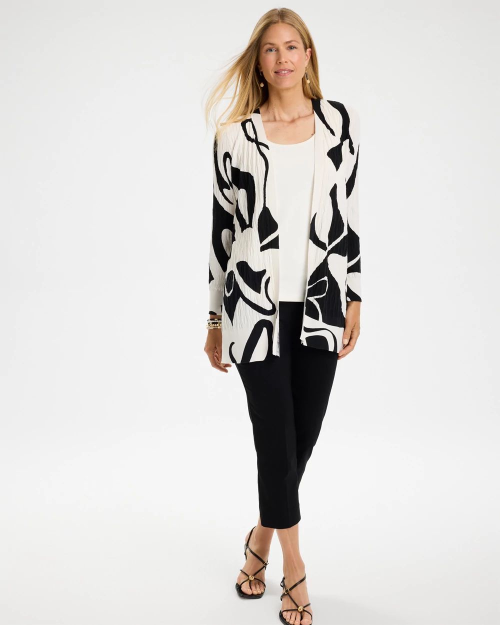 Summer Romance Printed Cardigan click to view larger image.
